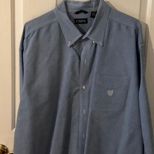 Chaps Sky Blue Cotton Shirt